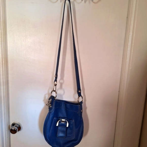 B Makowsky LEATHER blue Bag - Picture 3 of 8